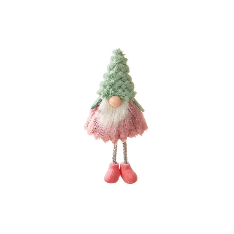Handmade Christmas Plush Ornaments – Nordic Pastel Gnomes & Snowmen