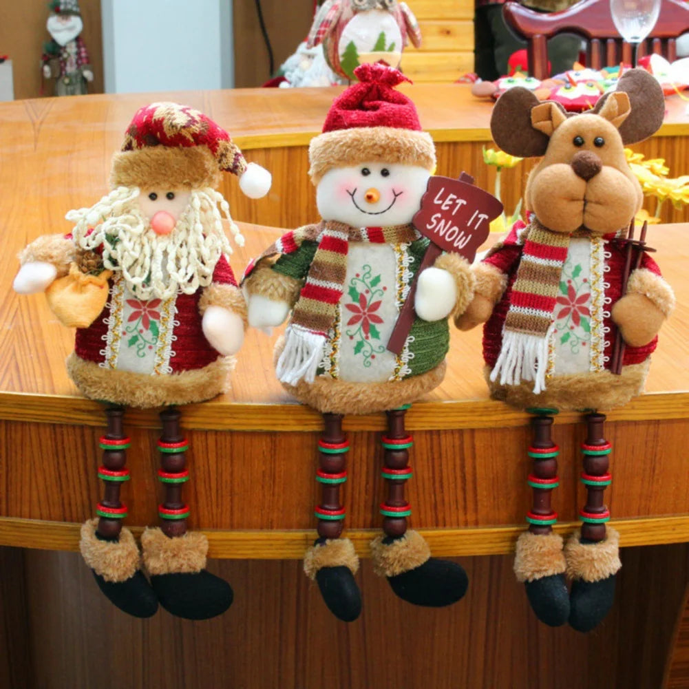Handmade Rustic Christmas Dolls Set –  Cozy Holiday Collection