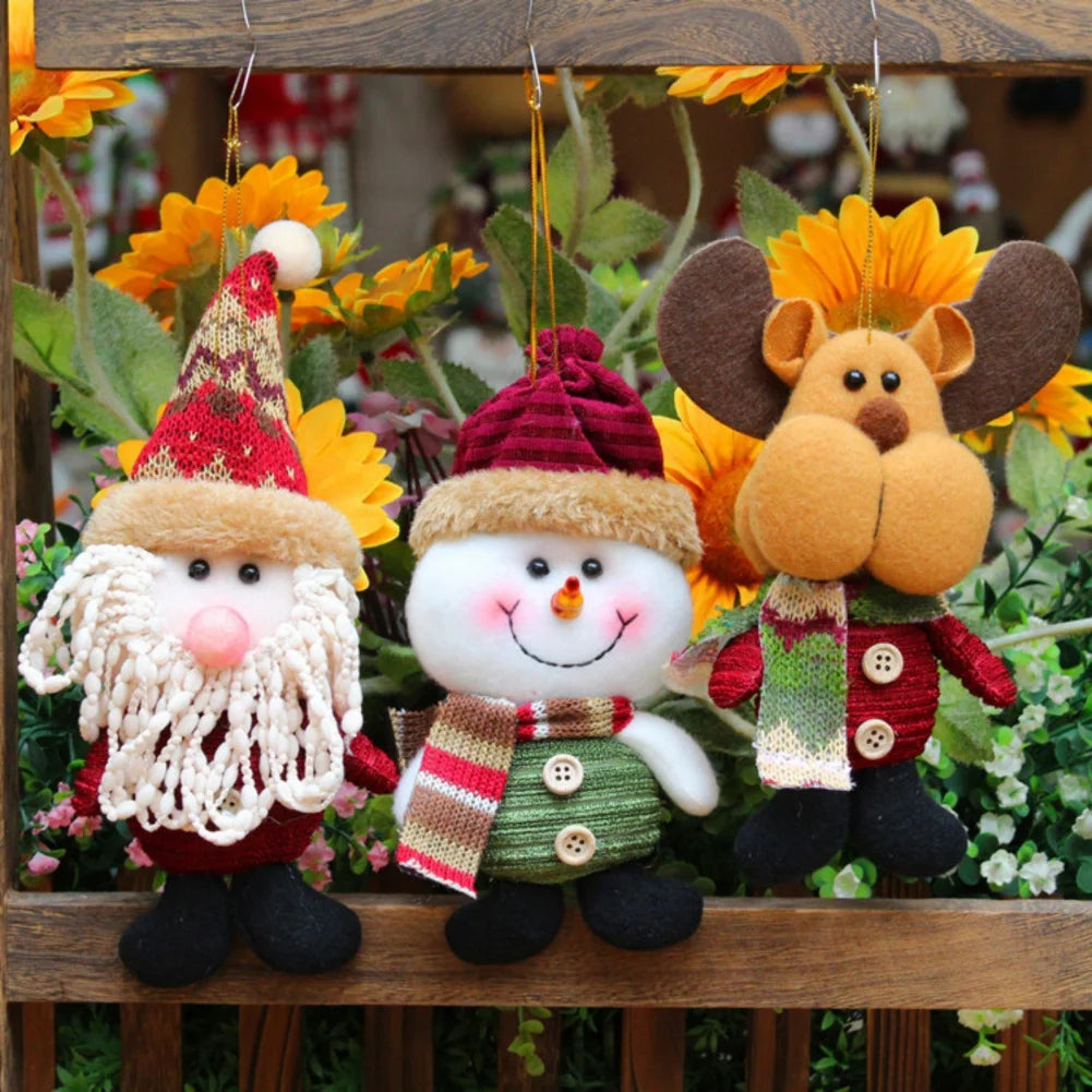 Handmade Rustic Christmas Dolls Set –  Cozy Holiday Collection